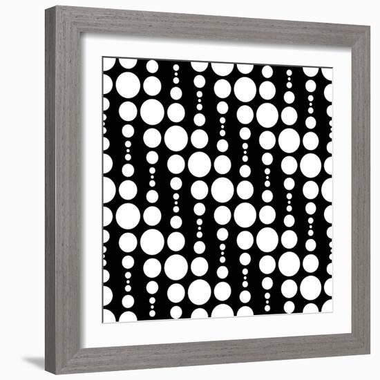 Monochrome Geometric Design-Maksim Krasnov-Framed Art Print