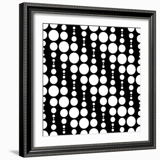 Monochrome Geometric Design-Maksim Krasnov-Framed Art Print