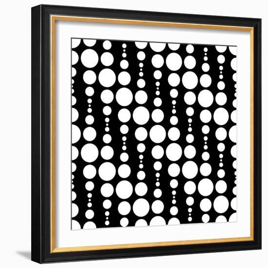 Monochrome Geometric Design-Maksim Krasnov-Framed Art Print