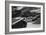 Monochrome Image of an Alpine Mountain Cabin in a Winter Landsca-Sabine Jacobs-Framed Photographic Print