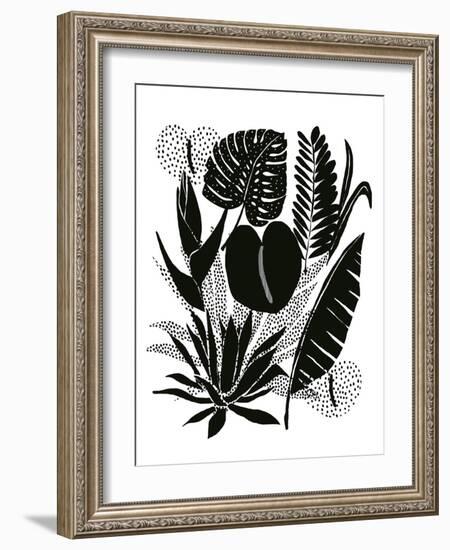 Monochrome Palms-Myriam Tebbakha-Framed Giclee Print