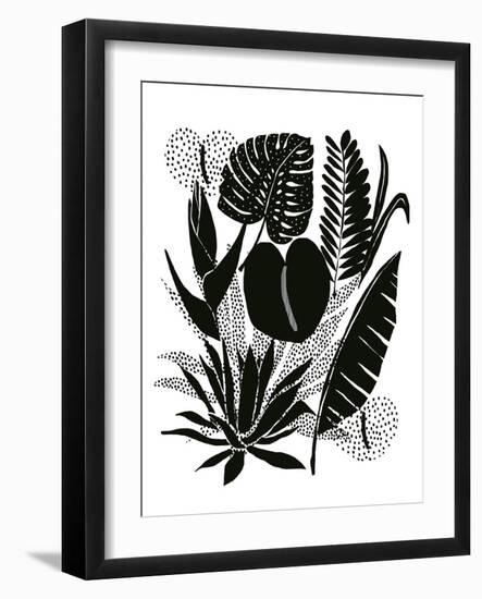 Monochrome Palms-Myriam Tebbakha-Framed Giclee Print