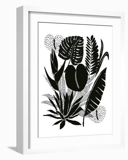 Monochrome Palms-Myriam Tebbakha-Framed Giclee Print