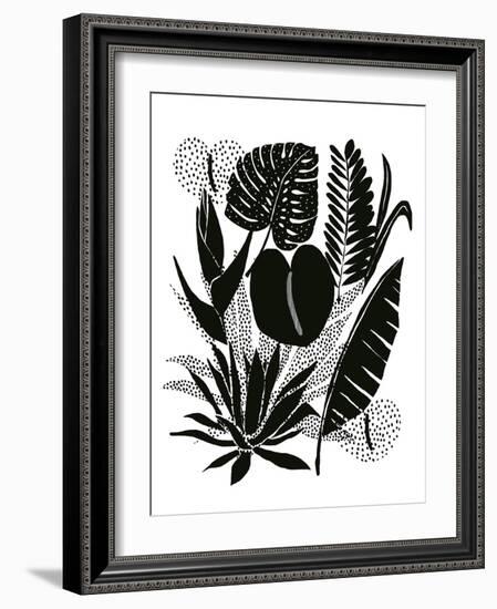 Monochrome Palms-Myriam Tebbakha-Framed Giclee Print