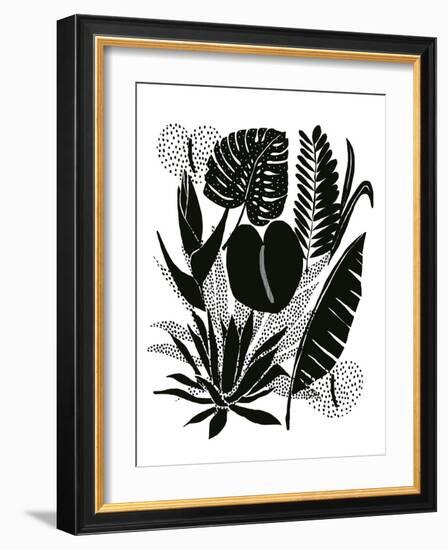 Monochrome Palms-Myriam Tebbakha-Framed Giclee Print