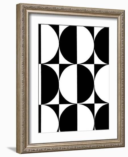 Monochrome Patterns 5-Natasha Marie-Framed Giclee Print