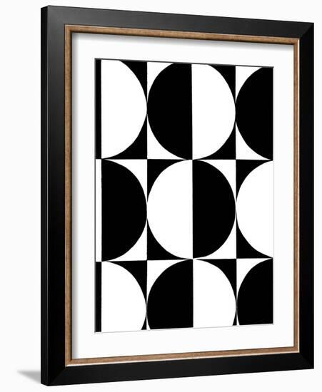 Monochrome Patterns 5-Natasha Marie-Framed Giclee Print