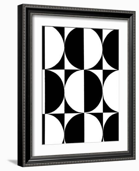 Monochrome Patterns 5-Natasha Marie-Framed Giclee Print