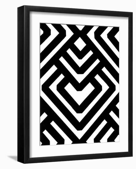 Monochrome Patterns 6-Natasha Marie-Framed Giclee Print