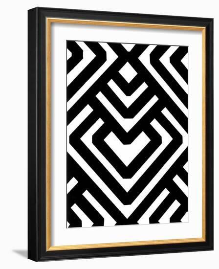 Monochrome Patterns 6-Natasha Marie-Framed Giclee Print