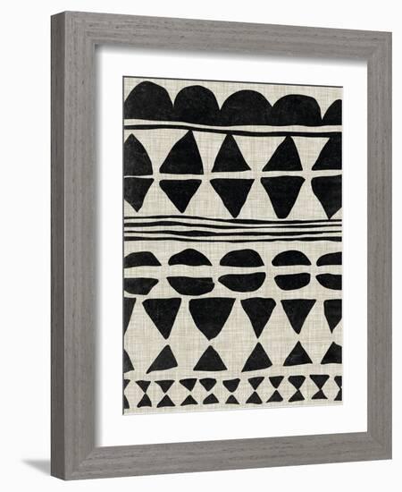 Monochrome Quilt II-Melissa Wang-Framed Art Print