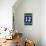 Monogram - Game Day - Blue and Green - 12-Lantern Press-Framed Stretched Canvas displayed on a wall