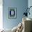 Monogram - Game Day - Blue and Green - B-Lantern Press-Framed Art Print displayed on a wall