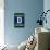 Monogram - Game Day - Blue and Green - D-Lantern Press-Framed Stretched Canvas displayed on a wall
