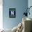 Monogram - Game Day - Blue and Green - N-Lantern Press-Framed Stretched Canvas displayed on a wall