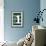 Monogram - Game Day - Blue and Green - Number 1-Lantern Press-Framed Art Print displayed on a wall