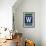 Monogram - Game Day - Blue and Green - W-Lantern Press-Framed Art Print displayed on a wall