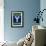 Monogram - Game Day - Blue and Green - Y-Lantern Press-Framed Art Print displayed on a wall