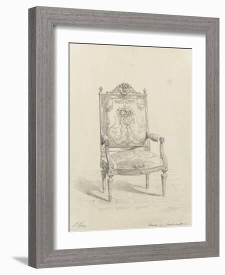 Monographie du palais de Fontainebleau : Fauteuil tapisserie-Rodolphe Pfnor-Framed Giclee Print