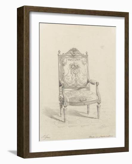 Monographie du palais de Fontainebleau : Fauteuil tapisserie-Rodolphe Pfnor-Framed Giclee Print