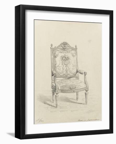 Monographie du palais de Fontainebleau : Fauteuil tapisserie-Rodolphe Pfnor-Framed Giclee Print