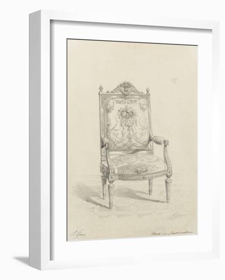 Monographie du palais de Fontainebleau : Fauteuil tapisserie-Rodolphe Pfnor-Framed Giclee Print