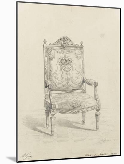 Monographie du palais de Fontainebleau : Fauteuil tapisserie-Rodolphe Pfnor-Mounted Giclee Print