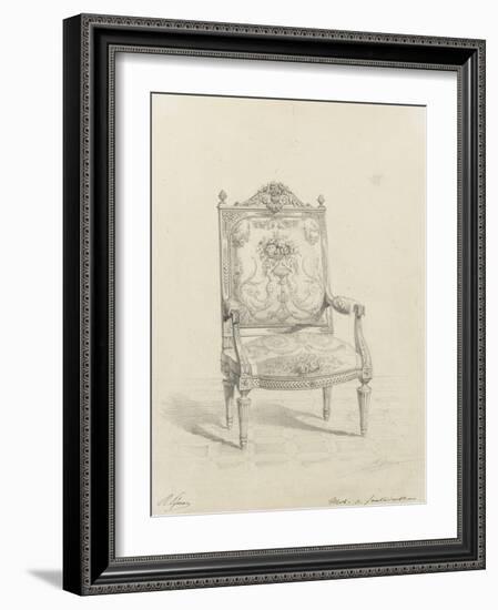 Monographie du palais de Fontainebleau : Fauteuil tapisserie-Rodolphe Pfnor-Framed Giclee Print