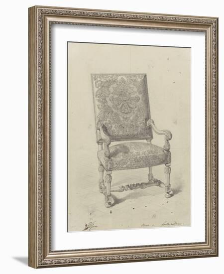 Monographie du palais de Fontainebleau : Fauteuil tapisserie-Rodolphe Pfnor-Framed Giclee Print