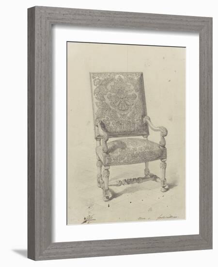 Monographie du palais de Fontainebleau : Fauteuil tapisserie-Rodolphe Pfnor-Framed Giclee Print