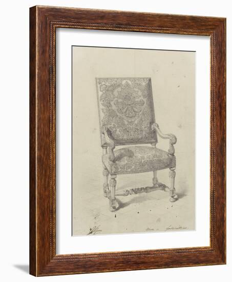 Monographie du palais de Fontainebleau : Fauteuil tapisserie-Rodolphe Pfnor-Framed Giclee Print