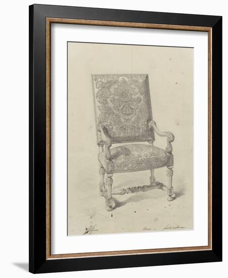 Monographie du palais de Fontainebleau : Fauteuil tapisserie-Rodolphe Pfnor-Framed Giclee Print