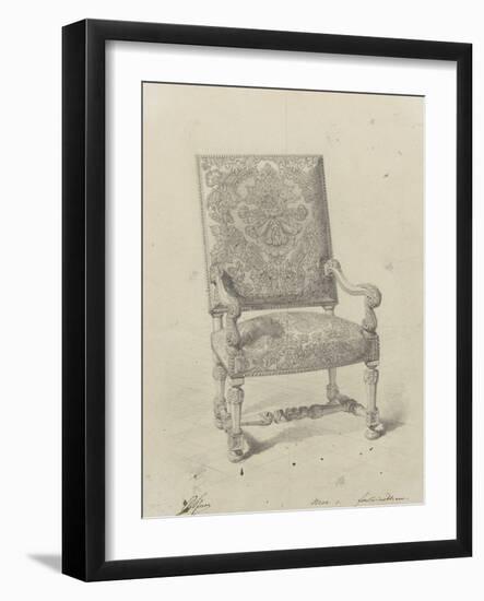 Monographie du palais de Fontainebleau : Fauteuil tapisserie-Rodolphe Pfnor-Framed Giclee Print