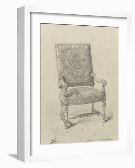 Monographie du palais de Fontainebleau : Fauteuil tapisserie-Rodolphe Pfnor-Framed Giclee Print