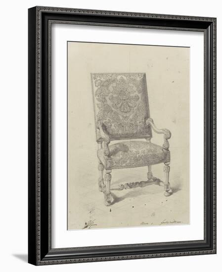 Monographie du palais de Fontainebleau : Fauteuil tapisserie-Rodolphe Pfnor-Framed Giclee Print