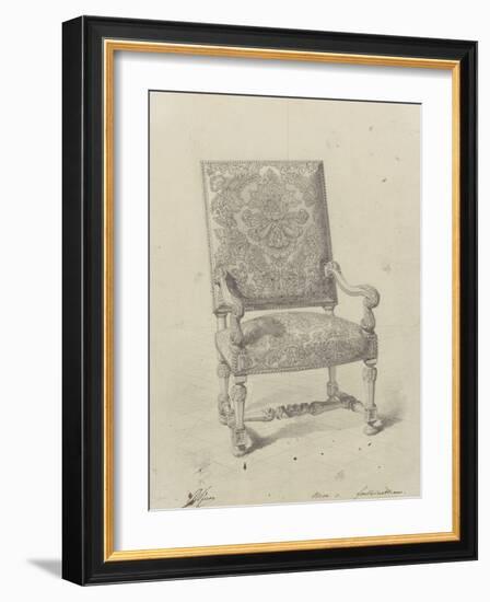 Monographie du palais de Fontainebleau : Fauteuil tapisserie-Rodolphe Pfnor-Framed Giclee Print