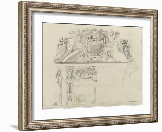 Monographie du palais de Fontainebleau : Grand vestibule-Rodolphe Pfnor-Framed Giclee Print