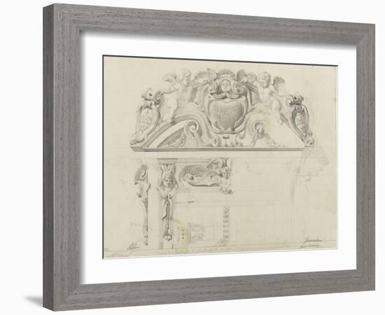 Monographie du palais de Fontainebleau : Grand vestibule-Rodolphe Pfnor-Framed Giclee Print