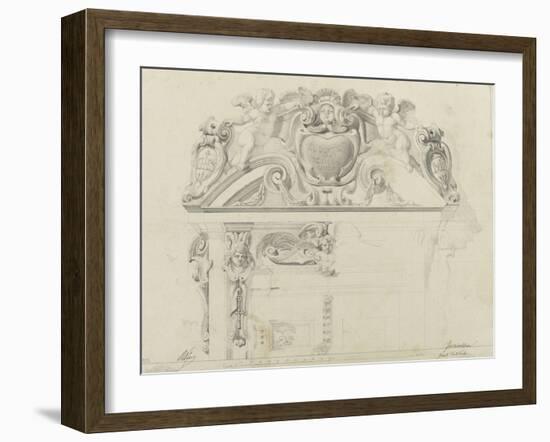 Monographie du palais de Fontainebleau : Grand vestibule-Rodolphe Pfnor-Framed Giclee Print