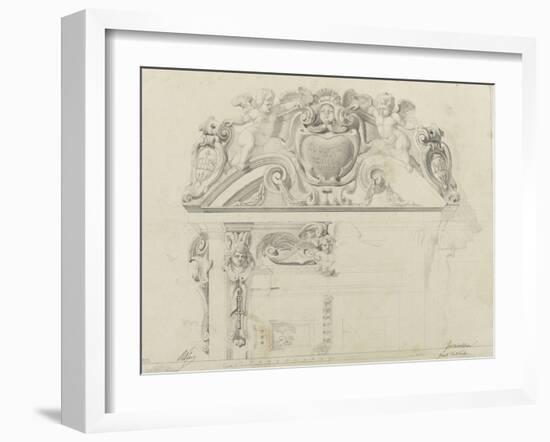 Monographie du palais de Fontainebleau : Grand vestibule-Rodolphe Pfnor-Framed Giclee Print