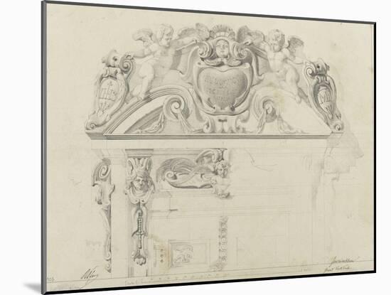 Monographie du palais de Fontainebleau : Grand vestibule-Rodolphe Pfnor-Mounted Giclee Print