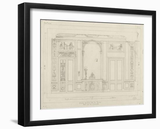 Monographie du palais de Fontainebleau : Salon des jeux de la Reine-Rodolphe Pfnor-Framed Giclee Print