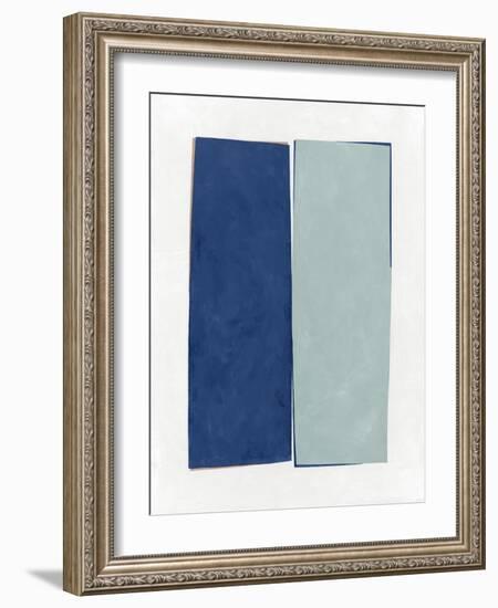 Monolithic I Blue-Mike Schick-Framed Art Print