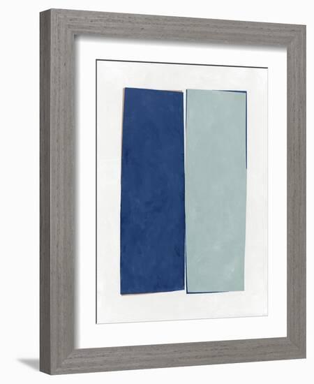 Monolithic I Blue-Mike Schick-Framed Art Print