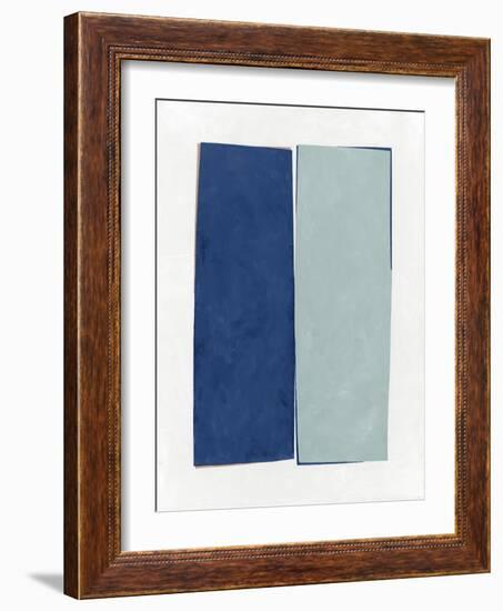 Monolithic I Blue-Mike Schick-Framed Art Print