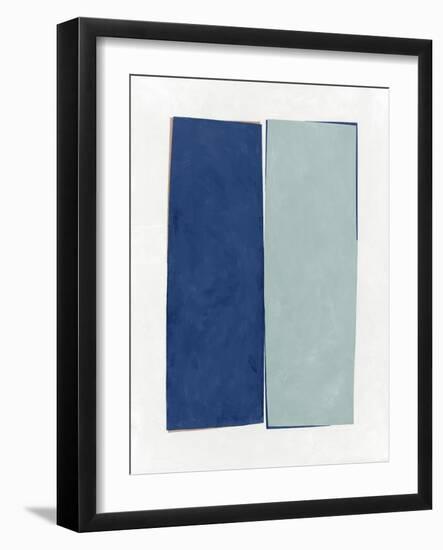 Monolithic I Blue-Mike Schick-Framed Art Print