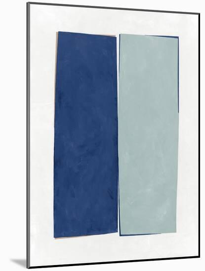 Monolithic I Blue-Mike Schick-Mounted Art Print