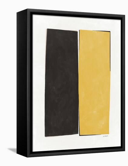 Monolithic I Neutral-Mike Schick-Framed Stretched Canvas