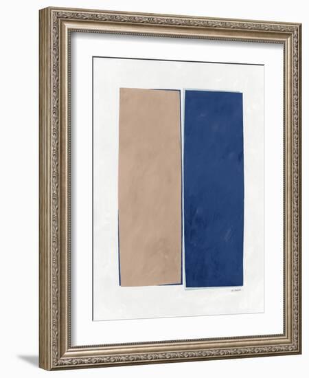 Monolithic II Blue-Mike Schick-Framed Art Print