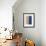 Monolithic II Blue-Mike Schick-Framed Art Print displayed on a wall